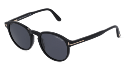 Tom Ford FT0834 DANTE Noir brillant Vue d'angle