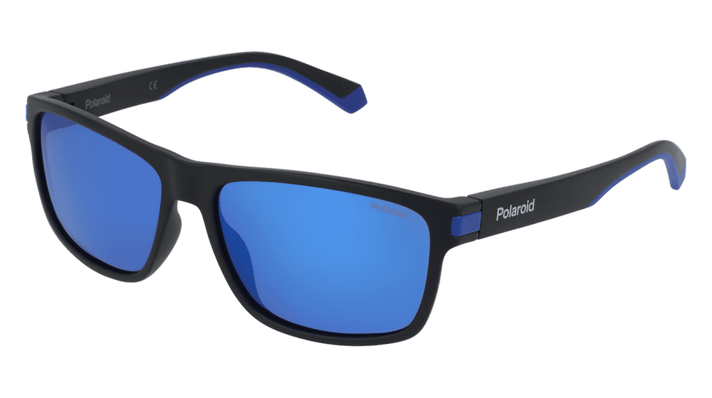 POLAROID PLD 2121/S Black blue Corner View