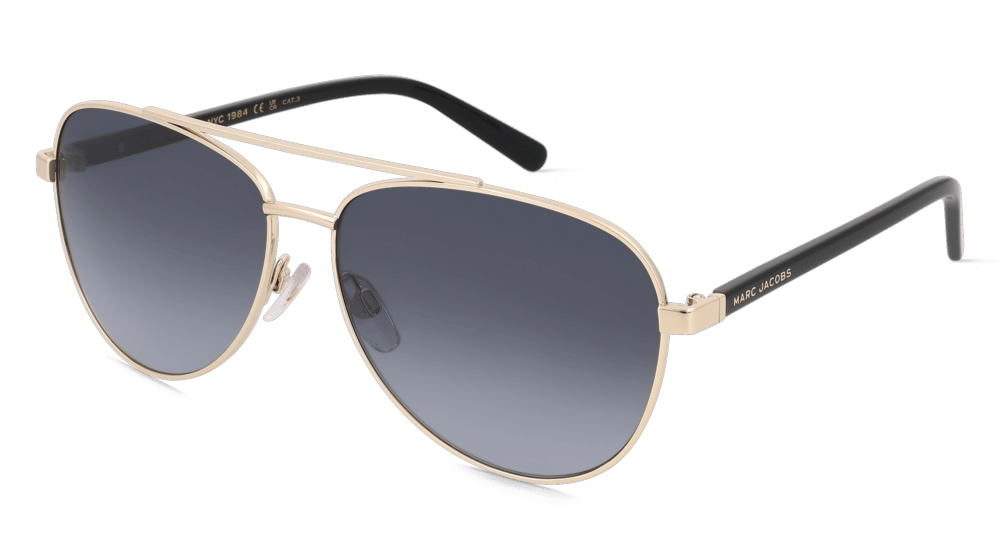 Marc Jacobs MARC 760/S Noir doré Vue d'angle