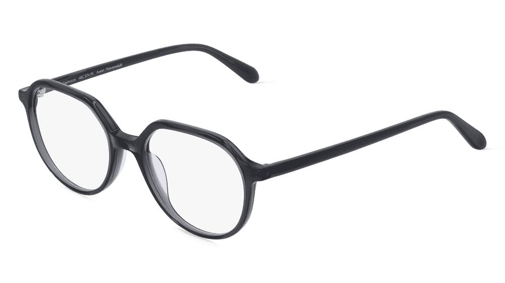 Fielmann ABC 074 FA ALEX Gris transparent Vue d'angle