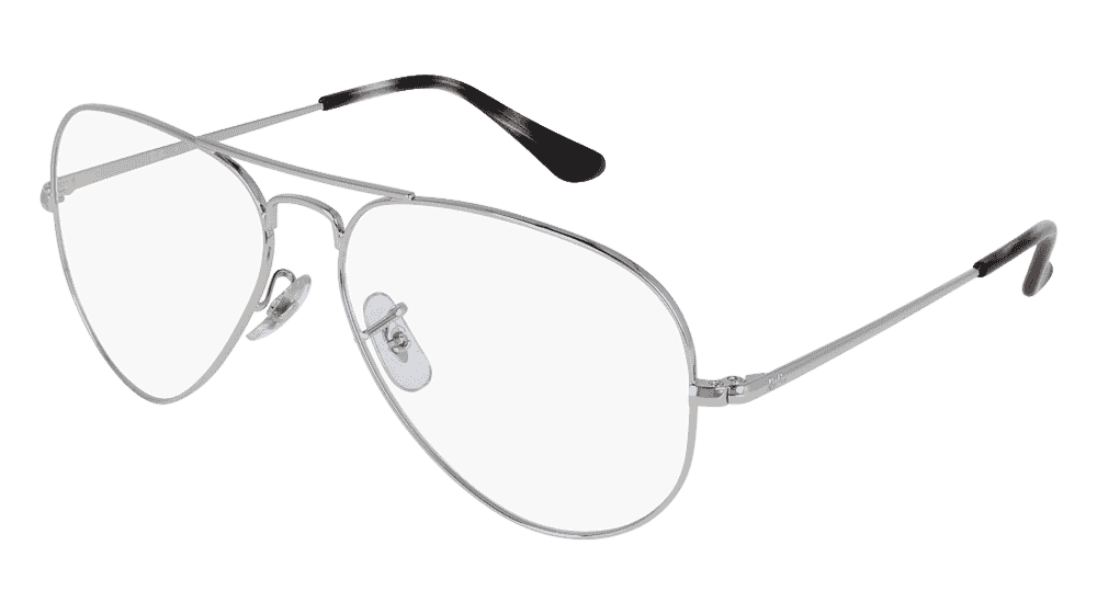 Ray-Ban VISTA RX6489 AVIATOR Argenté Vue d'angle