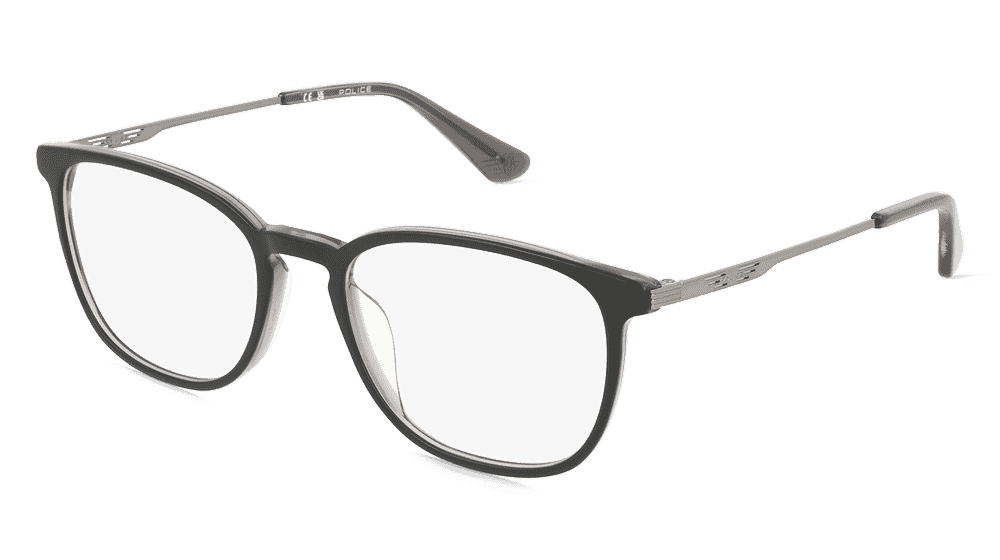 Police VPLD07 Argenté noir Vue d'angle