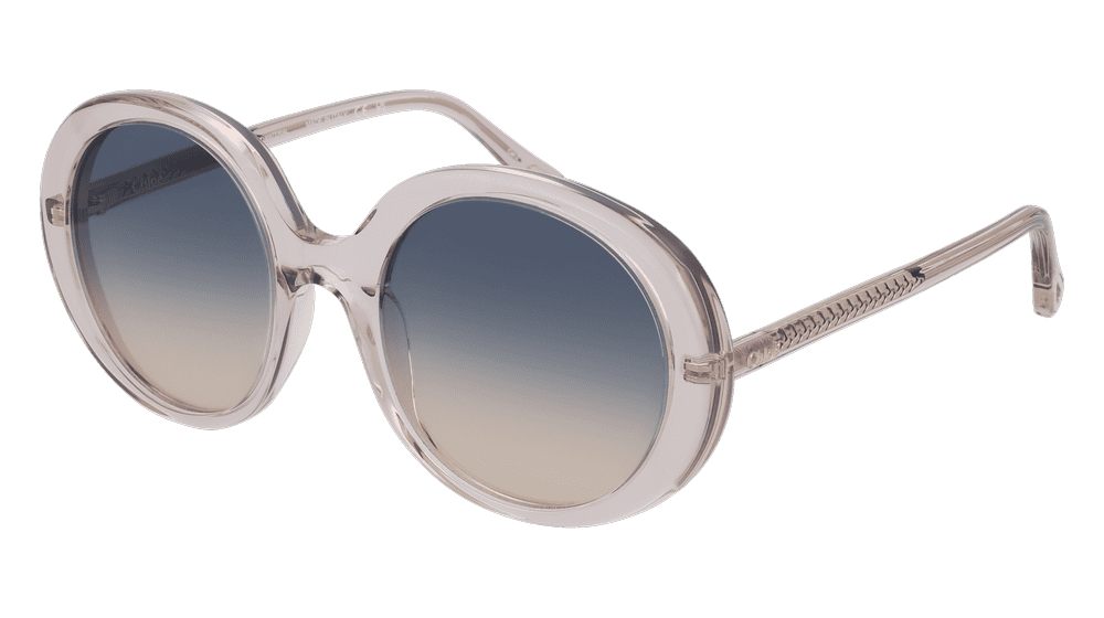 CHLOE CH0007S Brown transparent Corner View