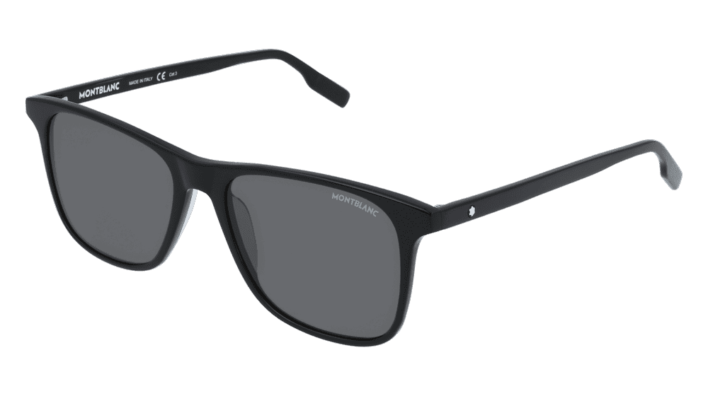 MONTBLANC MB 0174S-MONTBLANC MB0174S Black Corner View