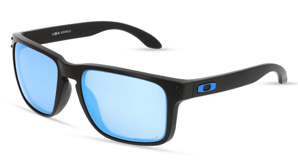 OAKLEY OO9417 HOLBROOK XL Noir mat Vue d'angle
