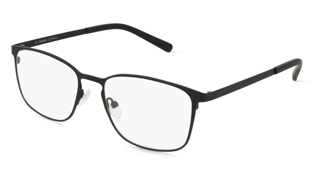 Fielmann LD 034 CL Noir mat Vue d'angle