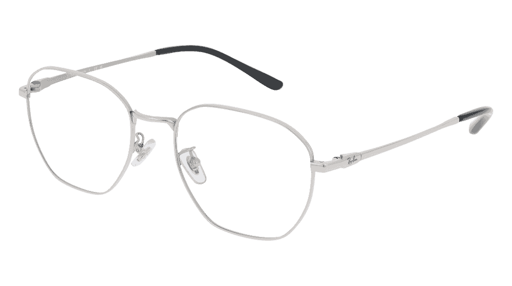Ray-Ban RX8777D Argenté Vue d'angle