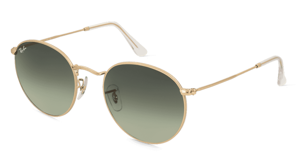 Ray-Ban 0RB3447 ROUND METAL Doré Vue d'angle