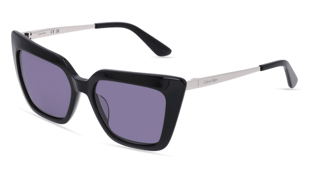 CALVIN KLEIN CK22516S Noir brillant Vue d'angle