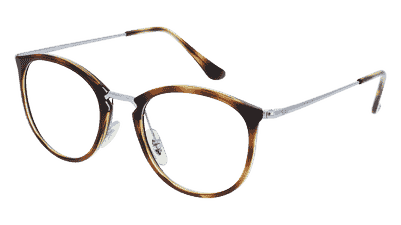 RAY-BAN RB 7140 havana gun Hoekaanzicht