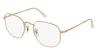 Ray-Ban RX6448 Havana goud Hoekaanzicht