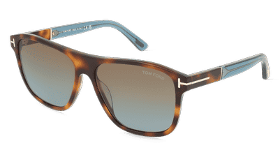 Tom Ford FT1081 FRANCES zwart Hoekaanzicht