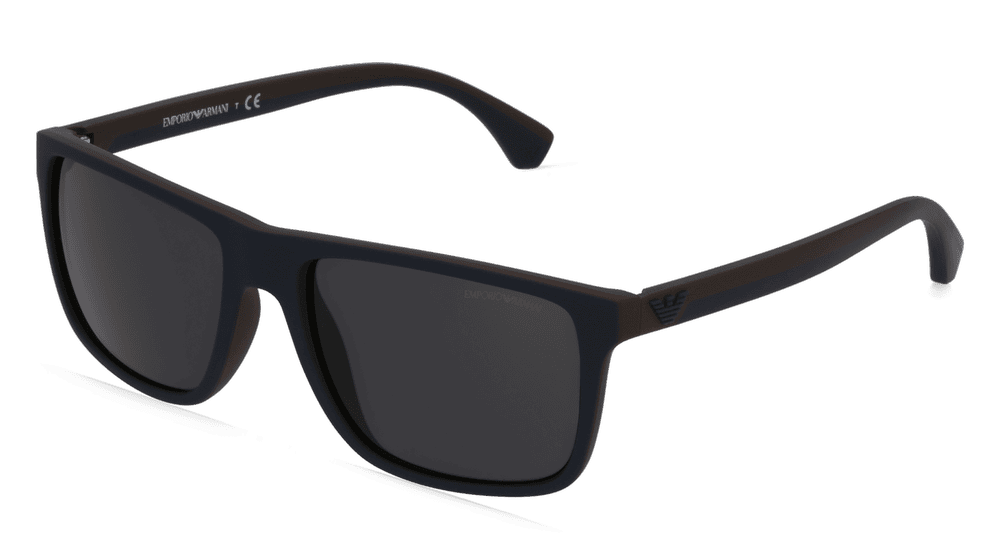 Emporio Armani EA4033 Bleu marron Vue d'angle