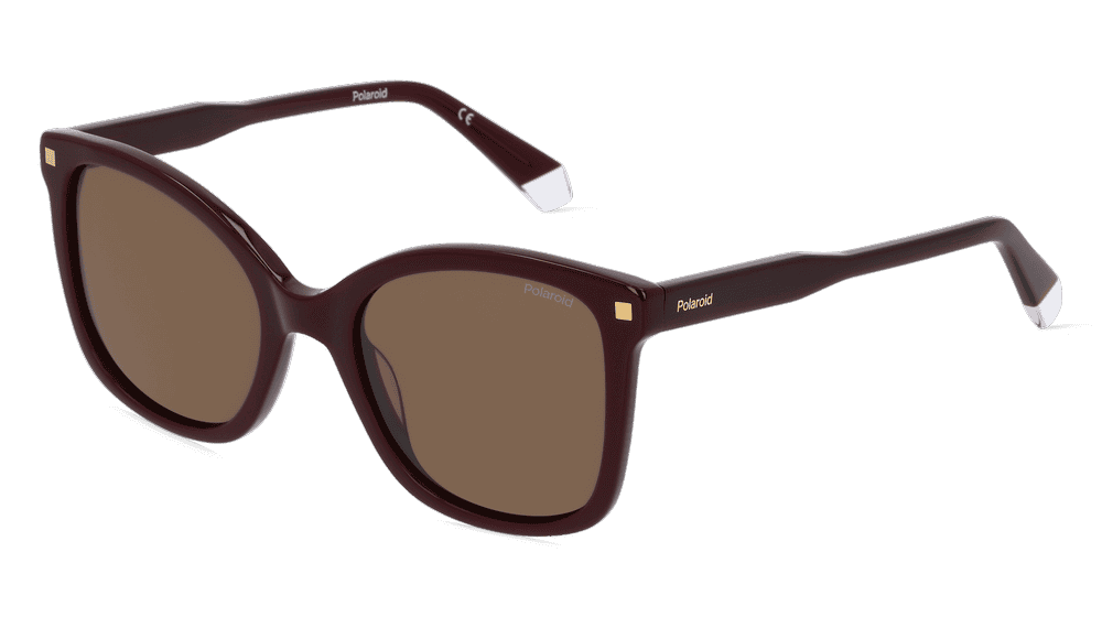 Polaroid PLD 4151/S/X Bourgogne brillant Vue d'angle