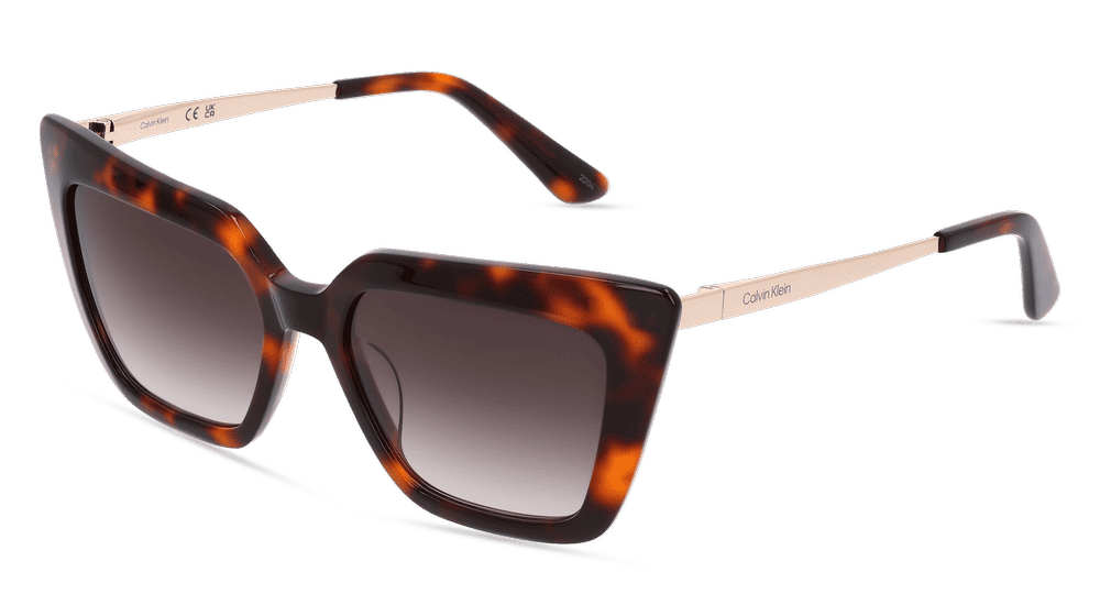 CALVIN KLEIN CK22516S Havanna brillant Vue d'angle