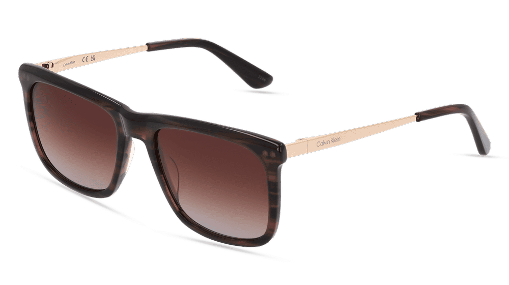 CALVIN KLEIN CK22536S Rayé brun Vue d'angle