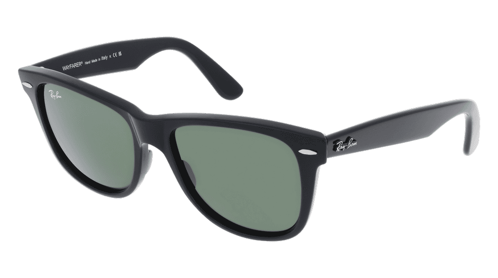 RAY-BAN RB 2140 WAYFARER BL Noir Vue d'angle