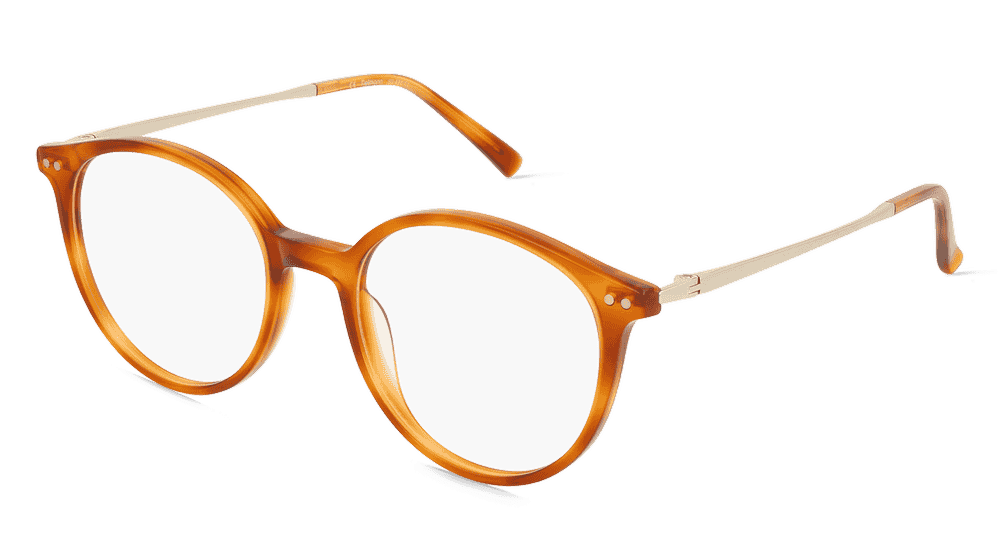 Fielmann BD 486 CL Havana goud Hoekaanzicht