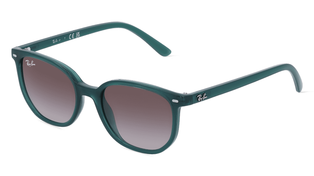 Ray-Ban Junior RJ9097S blauw groen Hoekaanzicht