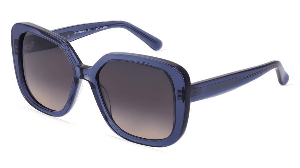 ALICIA SUN Bleu transparent Vue d'angle
