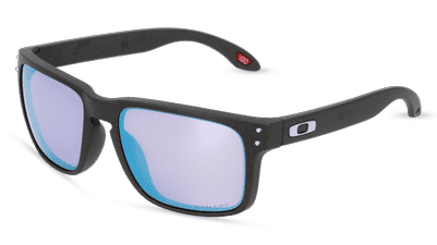 OAKLEY OO9102 HOLBROOK Noir mat Vue d'angle