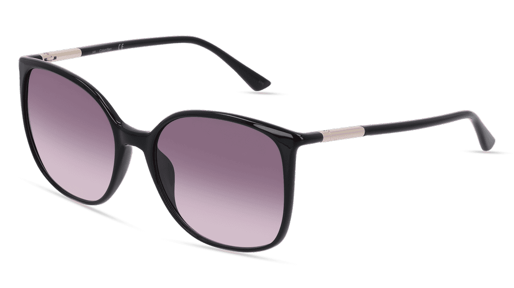 CALVIN KLEIN CK22521S Noir brillant Vue d'angle