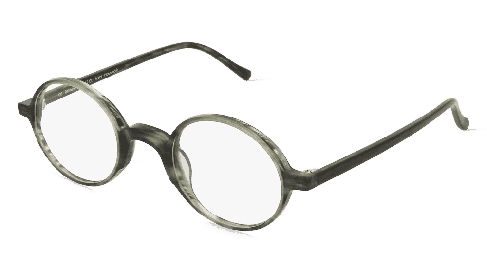 Fielmann LN 048 CL Groen gestreept Hoekaanzicht