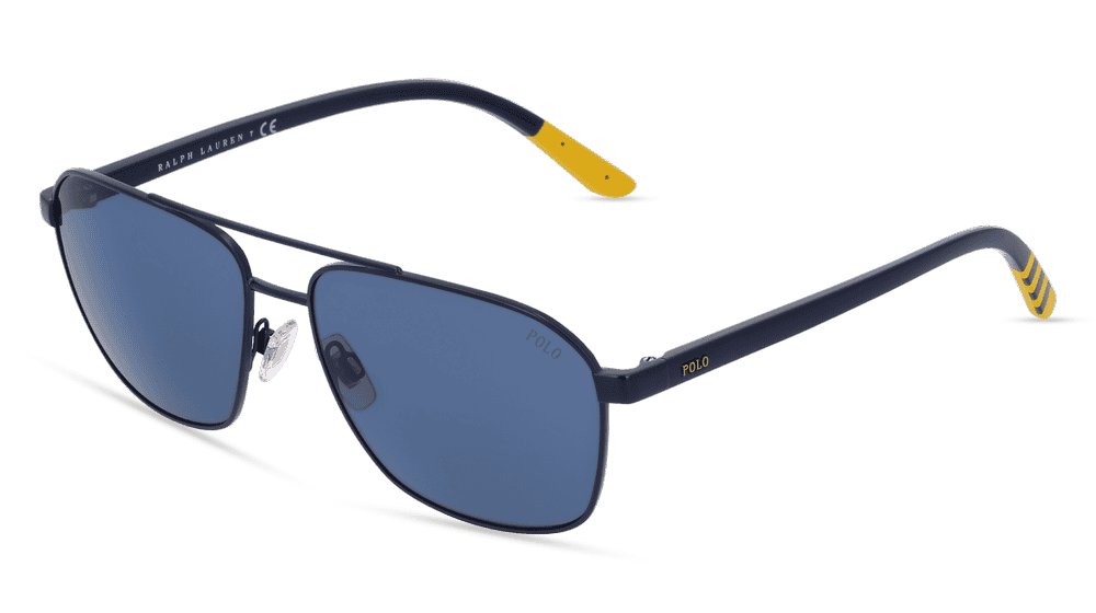 POLO BY RALPH LAUREN PH3140 Bleu mat Vue d'angle