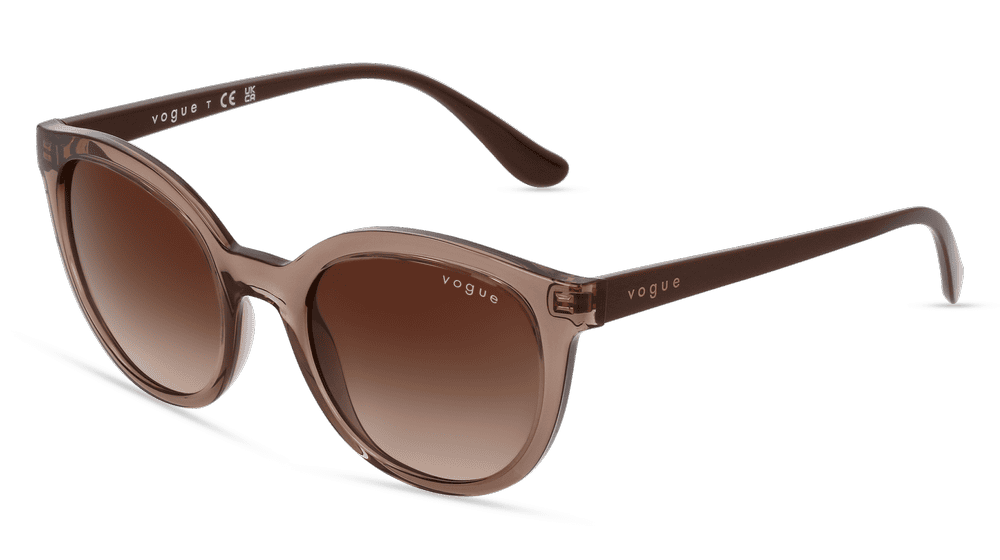 VOGUE VO5427S bruin transparant Hoekaanzicht