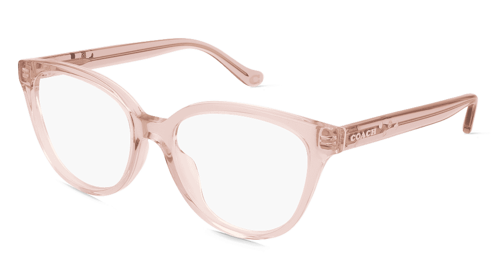 Coach 0HC6234U roze transparant Hoekaanzicht