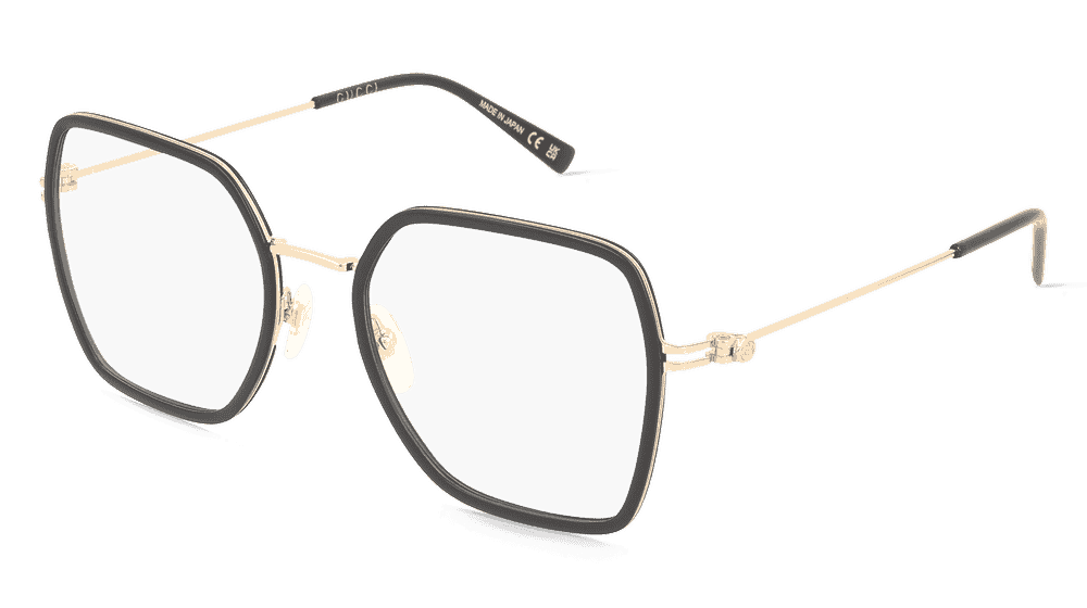 Gucci GG1850O Noir Vue d'angle
