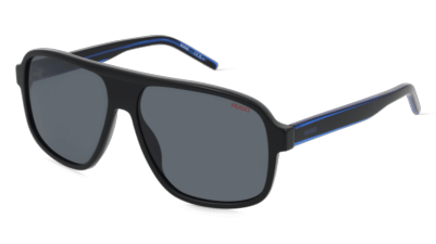 Hugo HG 1296/S Zwart blauw Hoekaanzicht