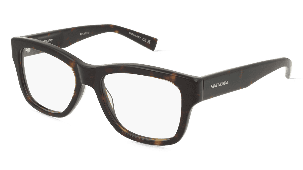 Saint Laurent SL 677 SCRIPT Havane Vue d'angle