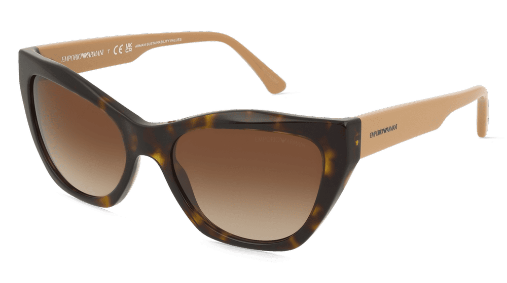 Emporio Armani 0EA4176 Havanna brillant Vue d'angle
