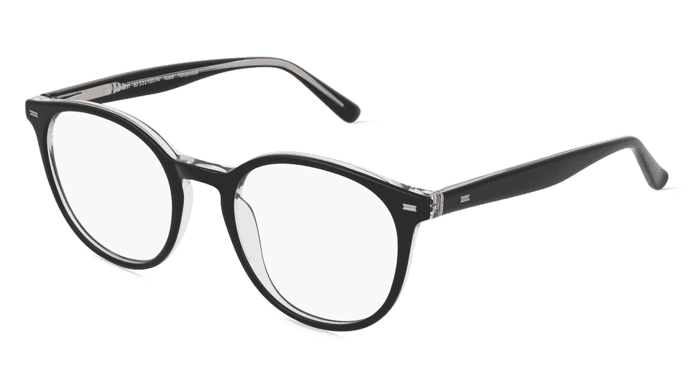 Fielmann BD 553 FLEX FA Cristal noir Vue d'angle