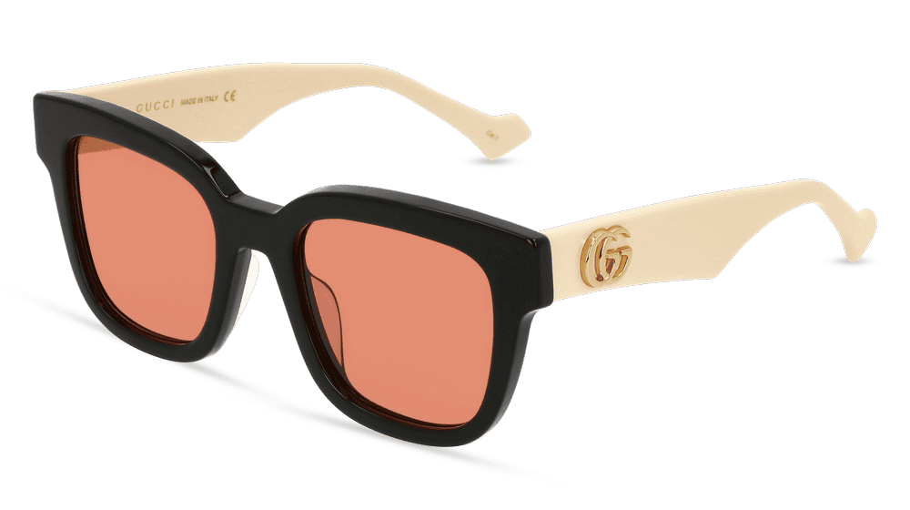GUCCI GG0998S Zwart glanzend Hoekaanzicht