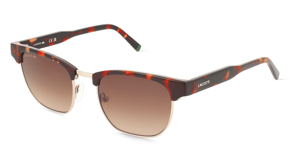 Lacoste L266S Doré Havane Vue d'angle