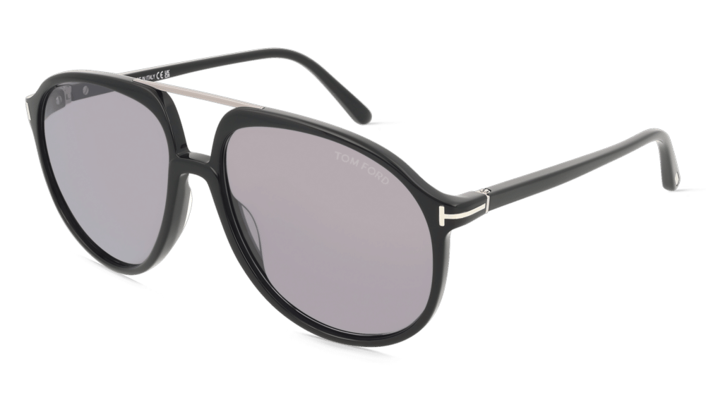 Tom Ford FT1079 Noir brillant Vue d'angle