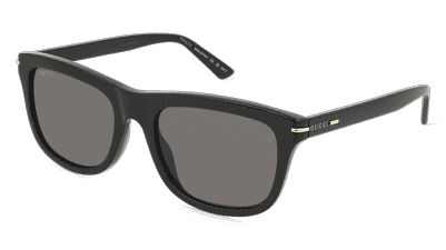Gucci GG1444S Zwart glanzend Hoekaanzicht