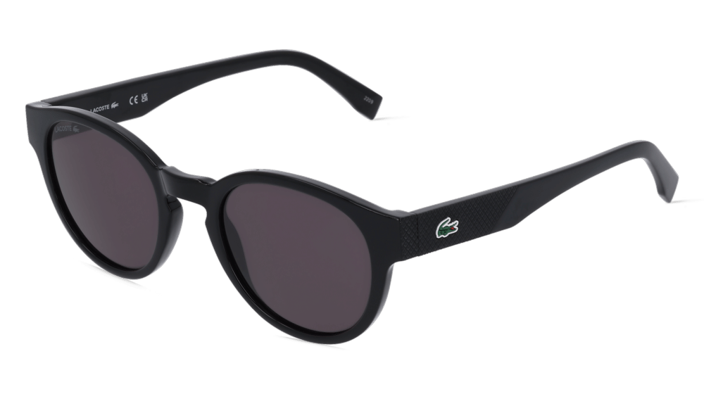 Lacoste L6000S Noir brillant Vue d'angle