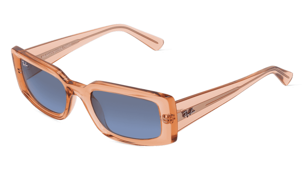 Ray-Ban RB4395 Orange transparent Vue d'angle