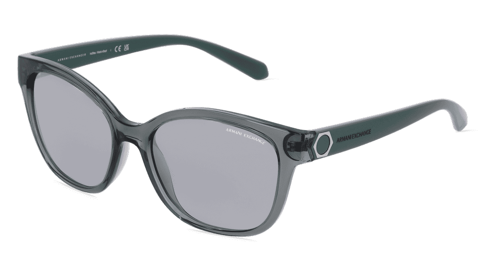 EMPORIO ARMANI AX4127S Vert transparent Vue d'angle