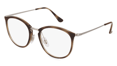 RAY-BAN RX7140 zwart Hoekaanzicht