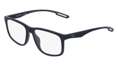 Emporio Armani EA3209U Gris mat Vue d'angle
