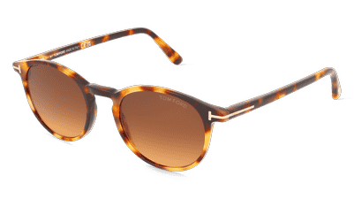 Tom Ford FT0539 Bruin glanzend Hoekaanzicht