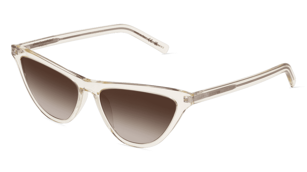 SAINT LAURENT SL 550 SLIM geel transparant Hoekaanzicht