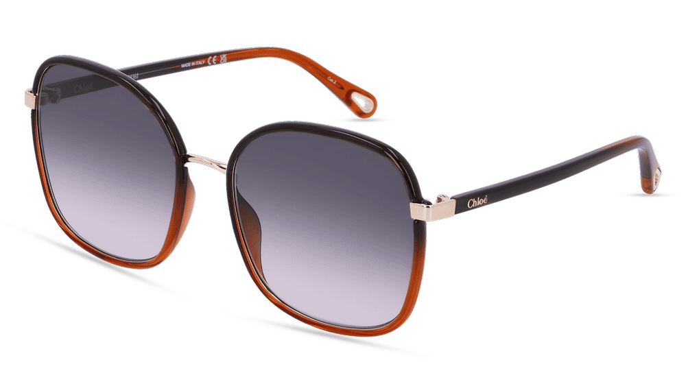 CHLOE CH0031S Gris marron Vue d'angle