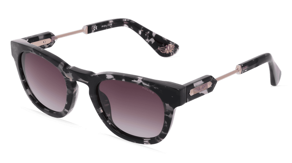 Police POISPLF70 Havane gris Vue d'angle