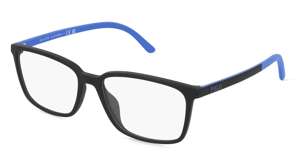 Polo Ralph Lauren PH2250U Noir mat Vue d'angle