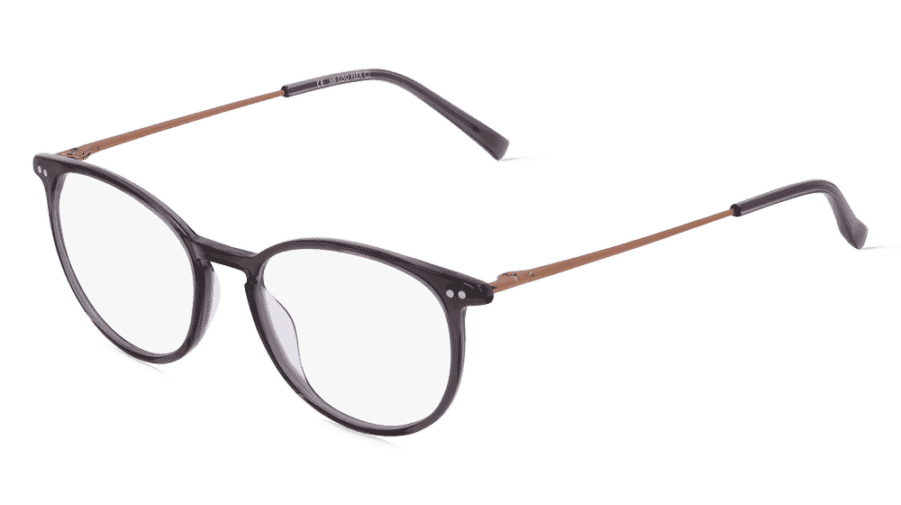 Fielmann MI 050 FLEX CL Gris transparent Vue d'angle